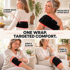 Four places to wear it: lower back and waist, shoulder and upper back, arm and elbow, knee and joints